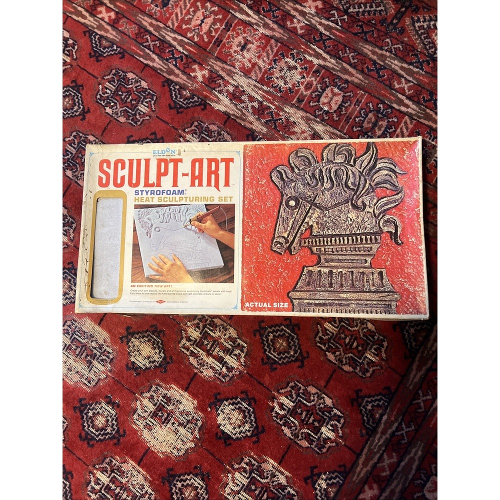 Vintage 1967 Eldon Sculpt-Art Styrofoam Heat Sculpturing Set NEW Sealed 9420:800